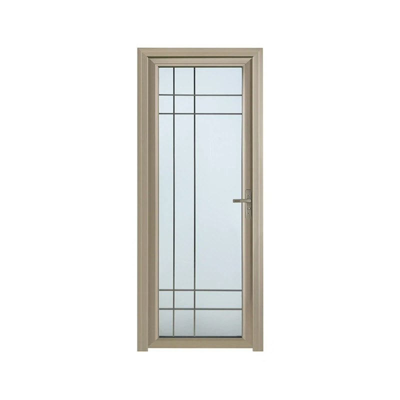 Sleek Aluminum Bathroom Door with Frame Гладкая алюминиевая дверь ванной с рамой